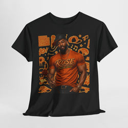 R.O.S.E. (REAL ONES STILL EXIST) ORANGE MALE  HIP HOP SHORT SLEEVE T-SHIRT
