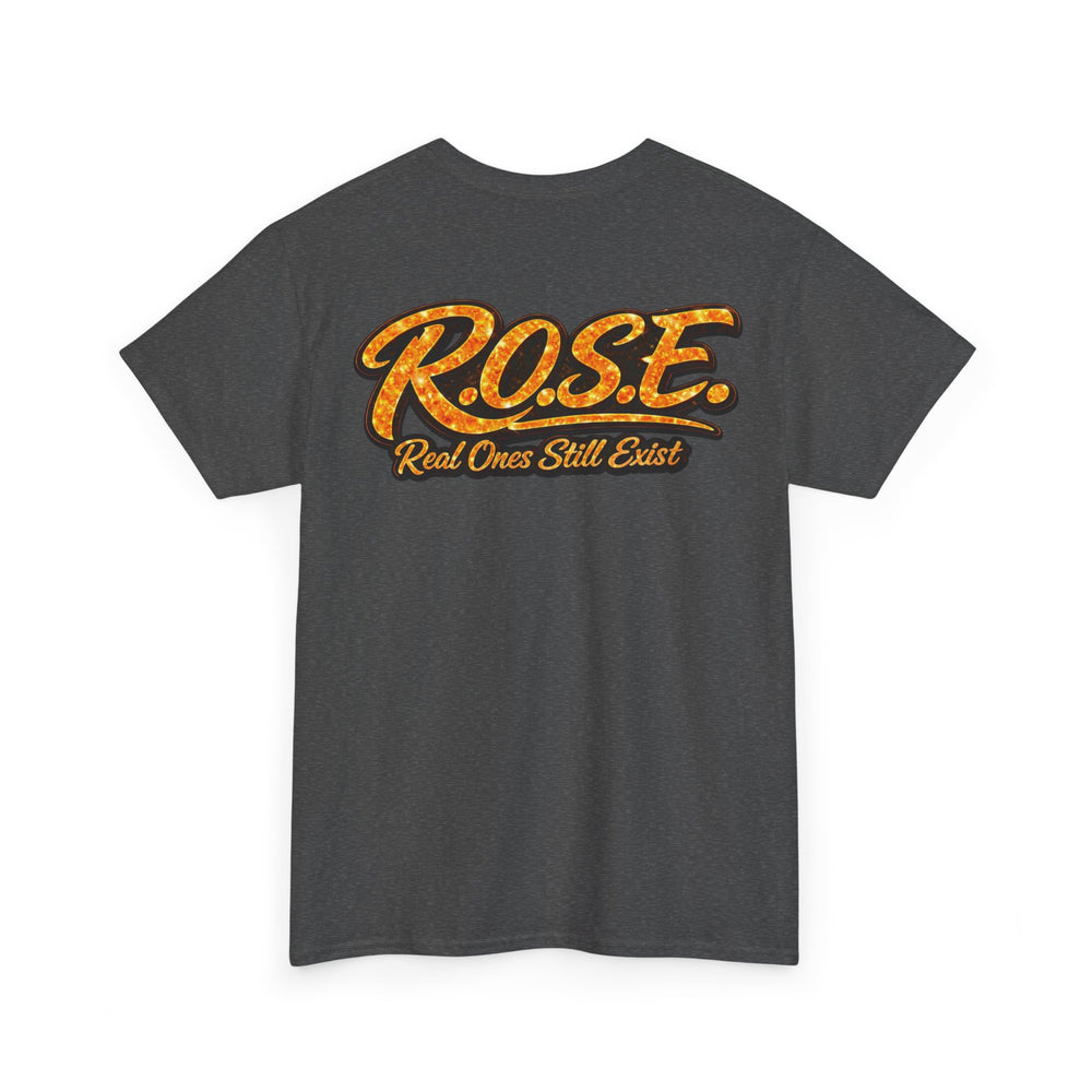 R.O.S.E. (REAL ONES STILL EXIST) ORANGE MALE  HIP HOP SHORT SLEEVE T-SHIRT