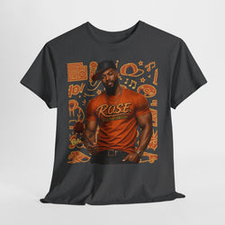R.O.S.E. (REAL ONES STILL EXIST) ORANGE MALE  HIP HOP SHORT SLEEVE T-SHIRT