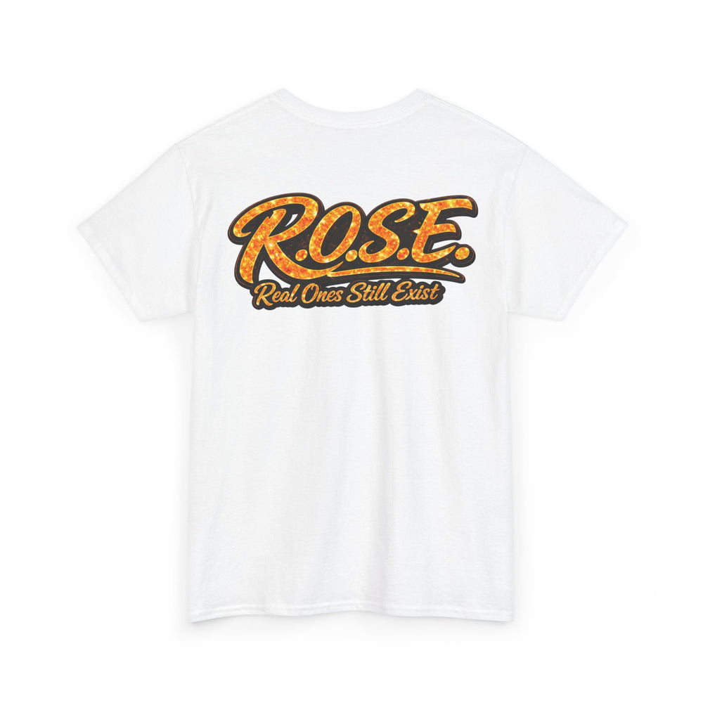 R.O.S.E. (REAL ONES STILL EXIST) ORANGE MALE  HIP HOP SHORT SLEEVE T-SHIRT