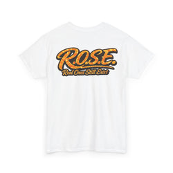R.O.S.E. (REAL ONES STILL EXIST) ORANGE MALE  HIP HOP SHORT SLEEVE T-SHIRT