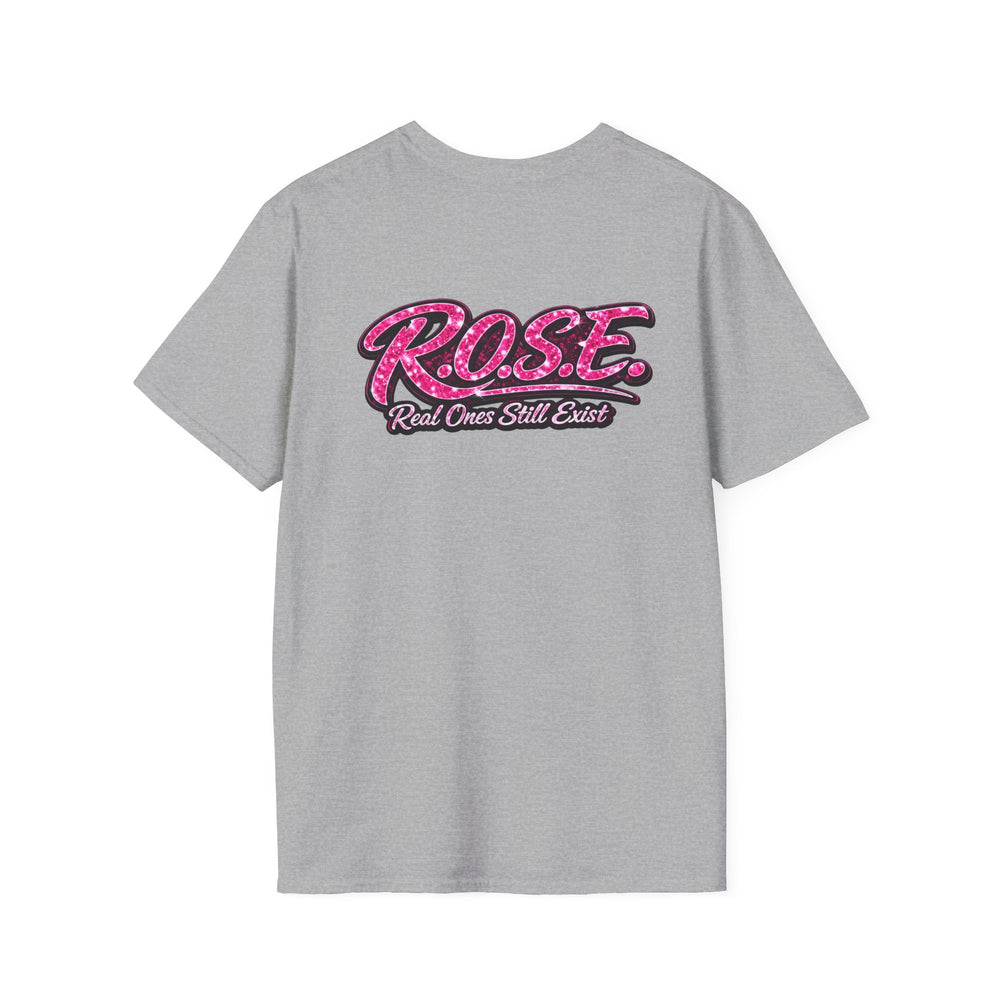 R.O.S.E. (REAL ONES STILL EXIST) PINK FEMALE HIP HOP SHORT SLEEVE T-SHIRT