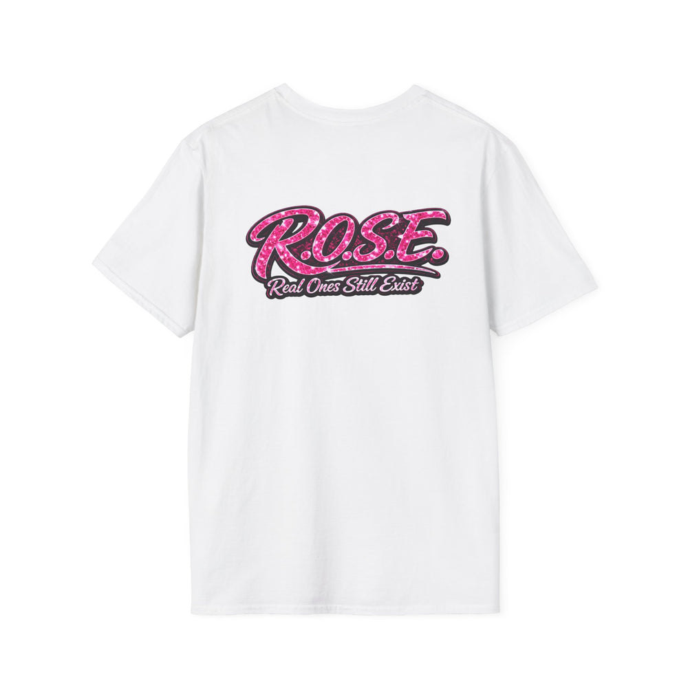 R.O.S.E. (REAL ONES STILL EXIST) PINK FEMALE HIP HOP SHORT SLEEVE T-SHIRT