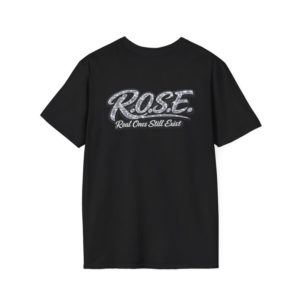 R.O.S.E. (REAL ONES STILL EXIST) SILVER FEMALE HIP HOP SHORT SLEEVE T-SHIRT
