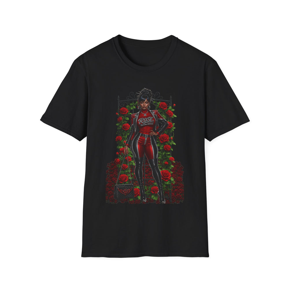R.O.S.E. (REAL ONES STILL EXIST) SILVER FEMALE HIP HOP SHORT SLEEVE T-SHIRT
