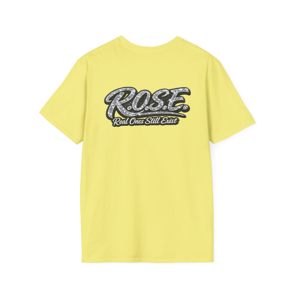 R.O.S.E. (REAL ONES STILL EXIST) SILVER FEMALE HIP HOP SHORT SLEEVE T-SHIRT