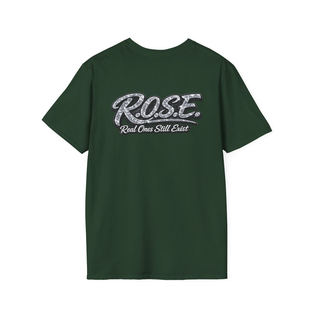 R.O.S.E. (REAL ONES STILL EXIST) SILVER FEMALE HIP HOP SHORT SLEEVE T-SHIRT