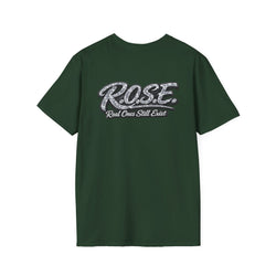 R.O.S.E. (REAL ONES STILL EXIST) SILVER FEMALE HIP HOP SHORT SLEEVE T-SHIRT