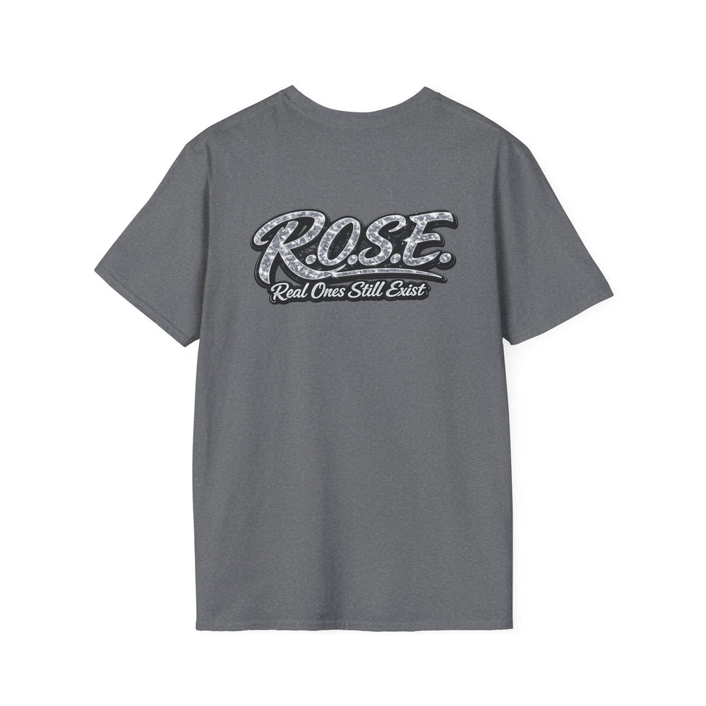 R.O.S.E. (REAL ONES STILL EXIST) SILVER FEMALE HIP HOP SHORT SLEEVE T-SHIRT