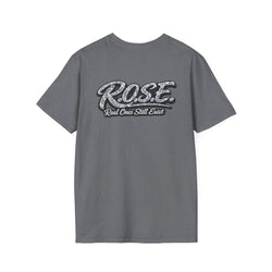R.O.S.E. (REAL ONES STILL EXIST) SILVER FEMALE HIP HOP SHORT SLEEVE T-SHIRT