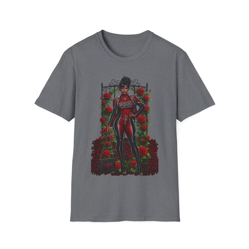 R.O.S.E. (REAL ONES STILL EXIST) SILVER FEMALE HIP HOP SHORT SLEEVE T-SHIRT