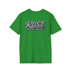 R.O.S.E. (REAL ONES STILL EXIST) SILVER FEMALE HIP HOP SHORT SLEEVE T-SHIRT