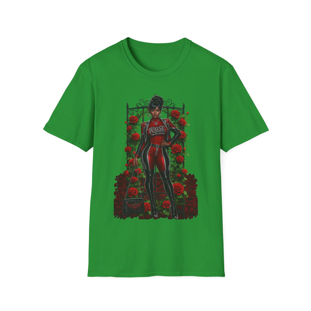 R.O.S.E. (REAL ONES STILL EXIST) SILVER FEMALE HIP HOP SHORT SLEEVE T-SHIRT