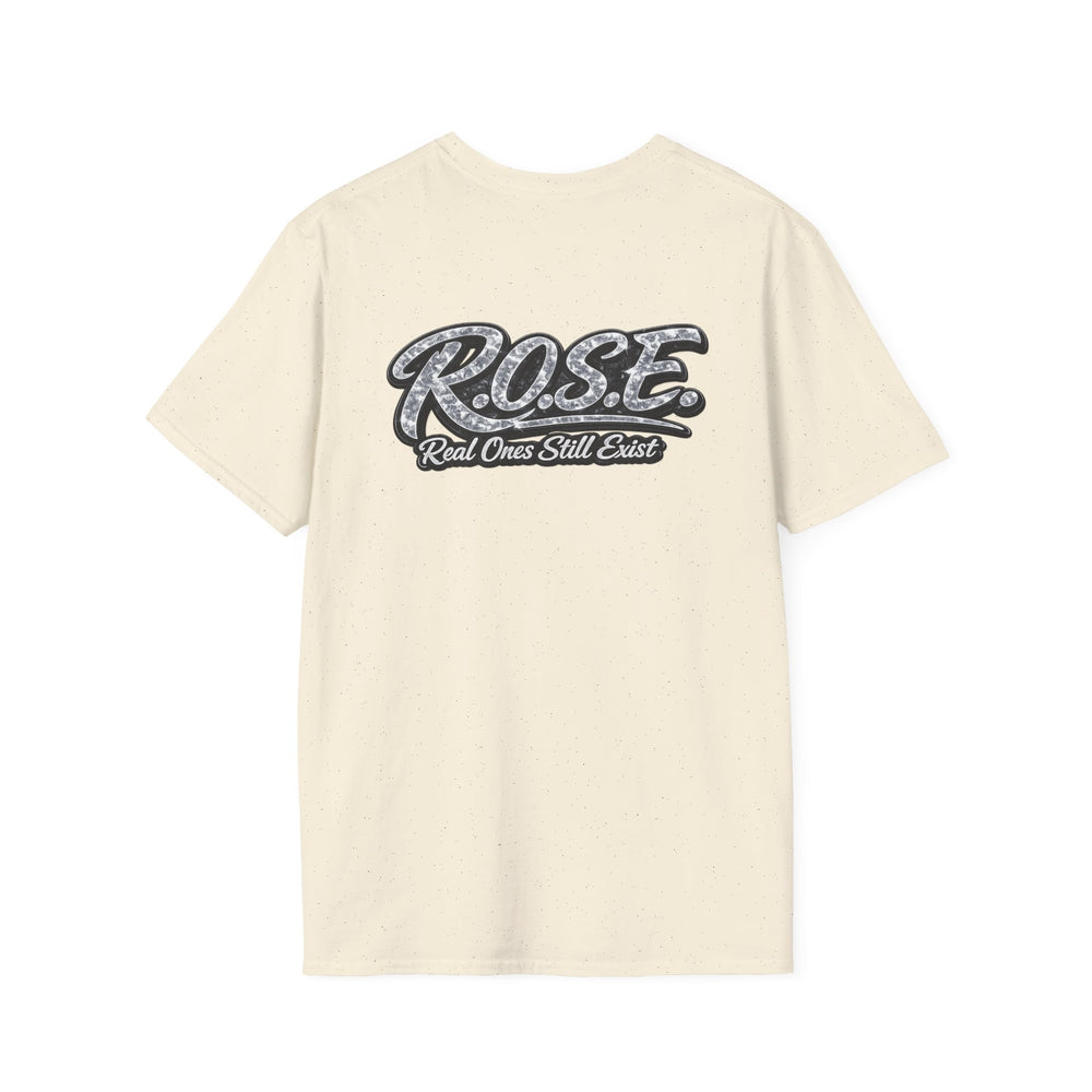 R.O.S.E. (REAL ONES STILL EXIST) SILVER FEMALE HIP HOP SHORT SLEEVE T-SHIRT