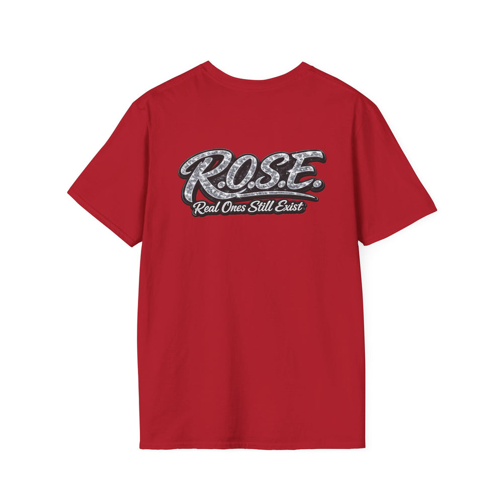 R.O.S.E. (REAL ONES STILL EXIST) SILVER FEMALE HIP HOP SHORT SLEEVE T-SHIRT