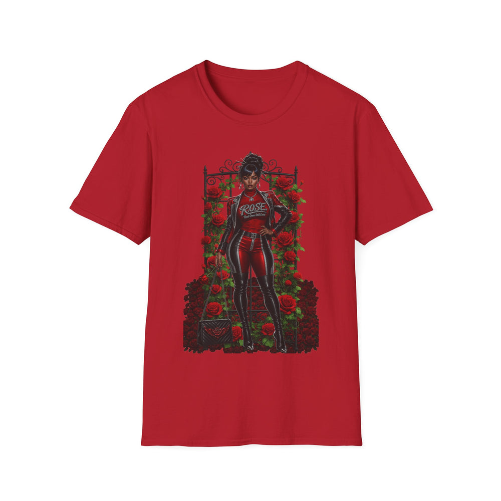 R.O.S.E. (REAL ONES STILL EXIST) SILVER FEMALE HIP HOP SHORT SLEEVE T-SHIRT