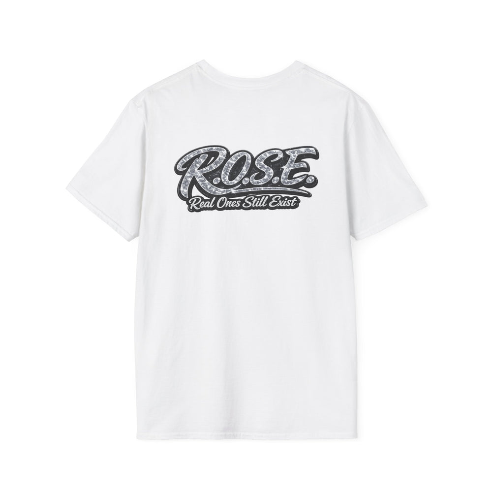R.O.S.E. (REAL ONES STILL EXIST) SILVER FEMALE HIP HOP SHORT SLEEVE T-SHIRT
