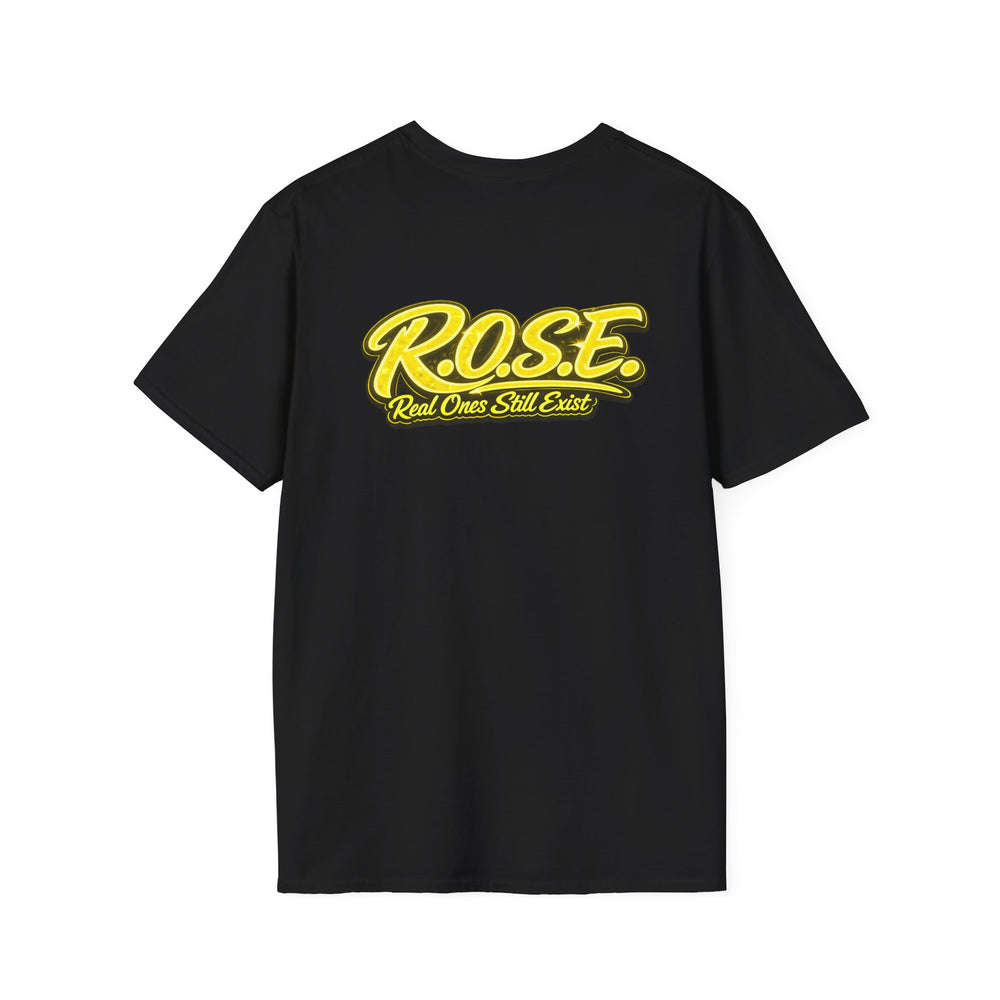 R.O.S.E. (REAL ONES STILL EXIST) YELLOW FEMALE HIP HOP SHORT SLEEVE T-SHIRT