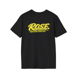 R.O.S.E. (REAL ONES STILL EXIST) YELLOW FEMALE HIP HOP SHORT SLEEVE T-SHIRT