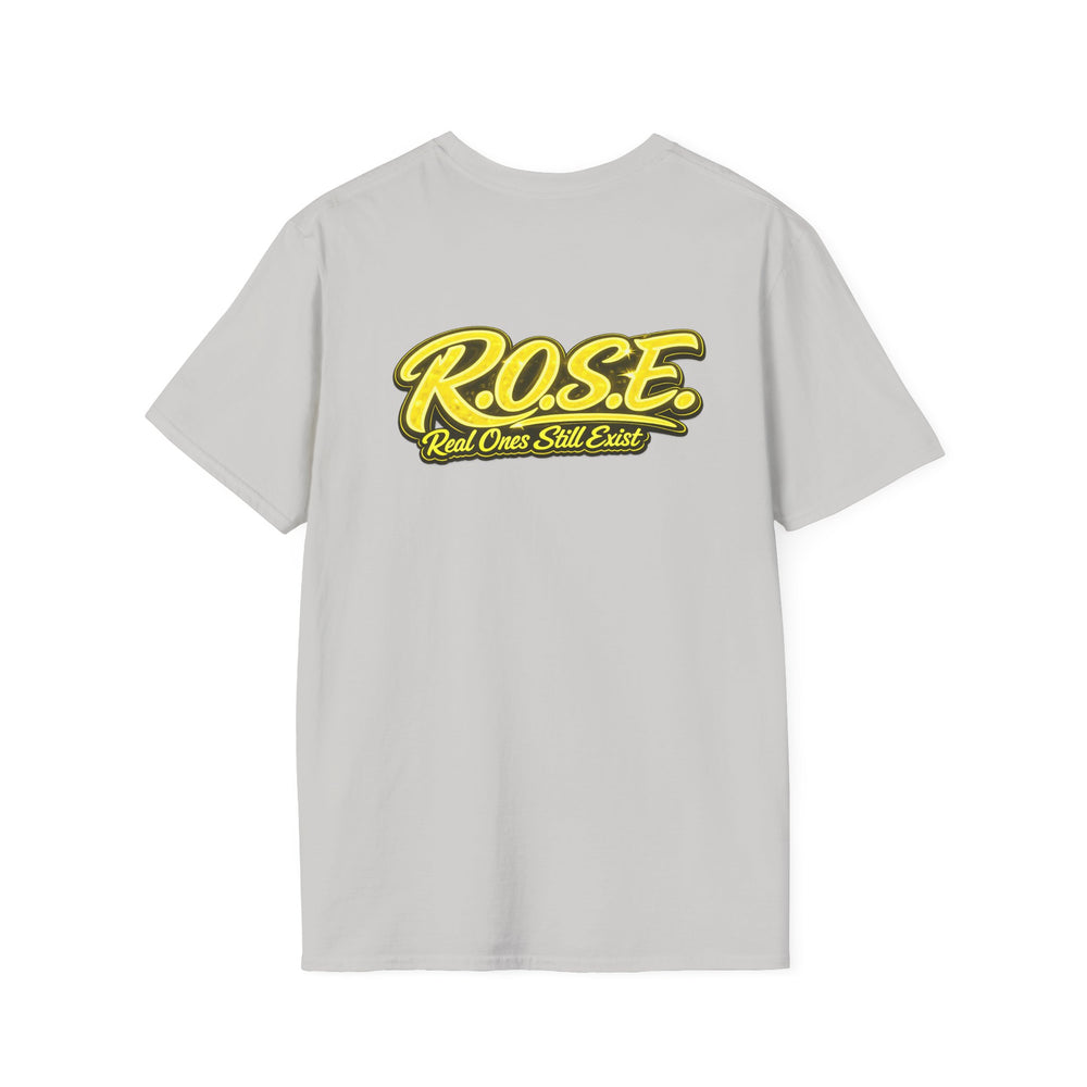 R.O.S.E. (REAL ONES STILL EXIST) YELLOW FEMALE HIP HOP SHORT SLEEVE T-SHIRT