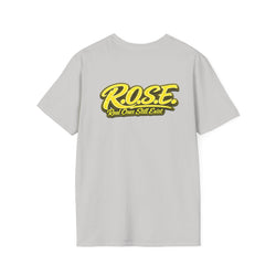 R.O.S.E. (REAL ONES STILL EXIST) YELLOW FEMALE HIP HOP SHORT SLEEVE T-SHIRT