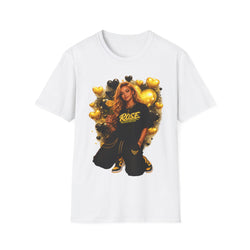 R.O.S.E. (REAL ONES STILL EXIST) YELLOW FEMALE HIP HOP SHORT SLEEVE T-SHIRT