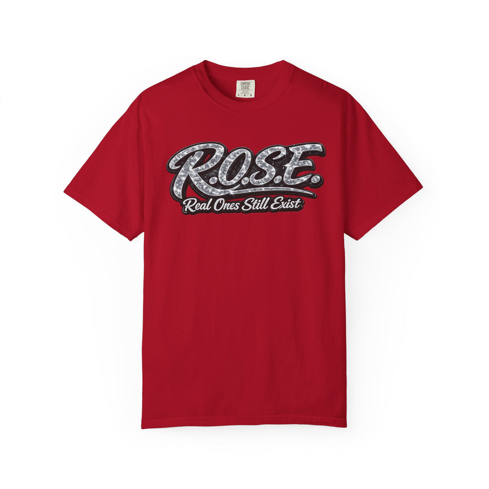 R.O.S.E.— "Real Ones Still Exist" Hip Hop Short Sleeve T-Shirt #5 SOLO SILVER Created by MRK.XVI Powered By PDR LFE.