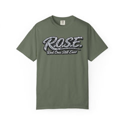 R.O.S.E.— "Real Ones Still Exist" Hip Hop Short Sleeve T-Shirt #5 SOLO SILVER Created by MRK.XVI Powered By PDR LFE.