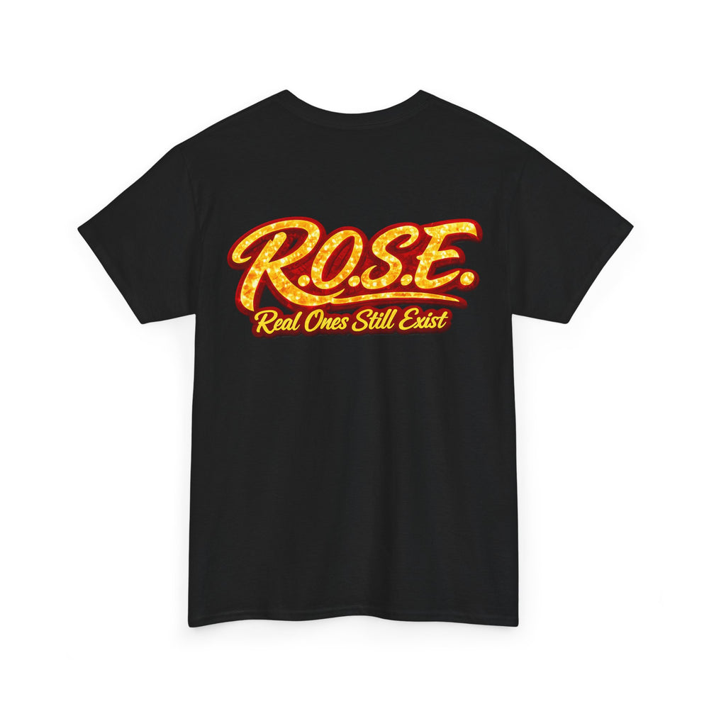R.O.S.E. (REAL ONES STILL EXIST) RED MALE  HIP HOP SHORT SLEEVE T-SHIRT