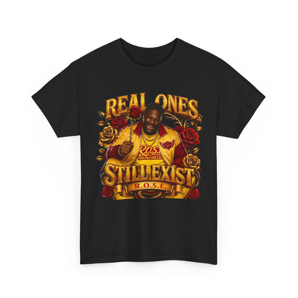 R.O.S.E. (REAL ONES STILL EXIST) RED MALE  HIP HOP SHORT SLEEVE T-SHIRT