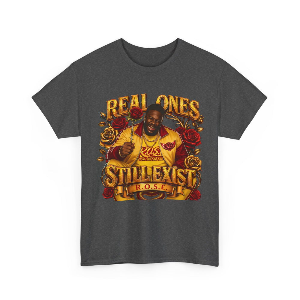 R.O.S.E. (REAL ONES STILL EXIST) RED MALE  HIP HOP SHORT SLEEVE T-SHIRT