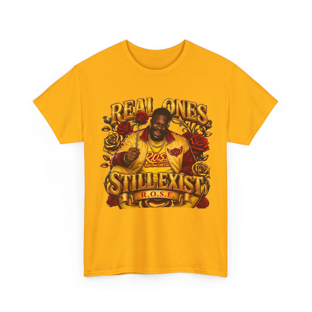 R.O.S.E. (REAL ONES STILL EXIST) RED MALE  HIP HOP SHORT SLEEVE T-SHIRT