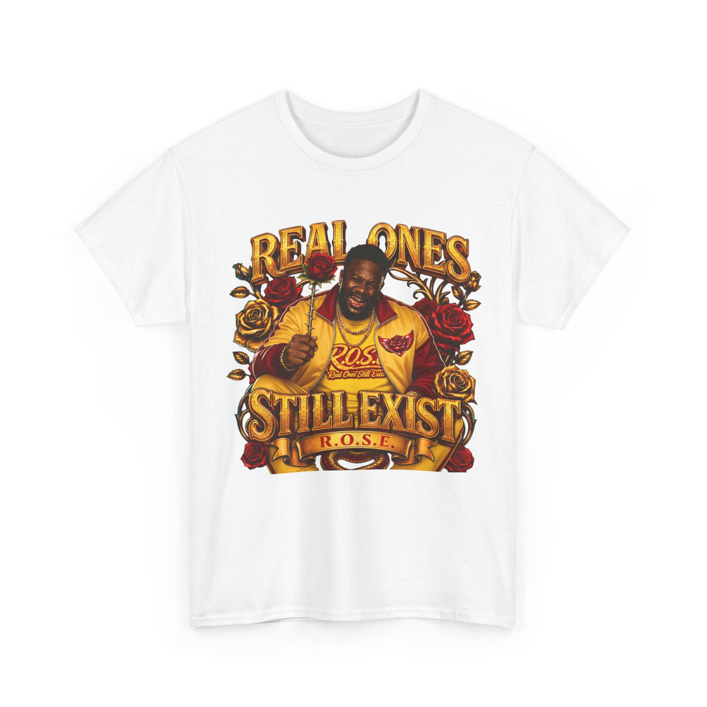 R.O.S.E. (REAL ONES STILL EXIST) RED MALE  HIP HOP SHORT SLEEVE T-SHIRT