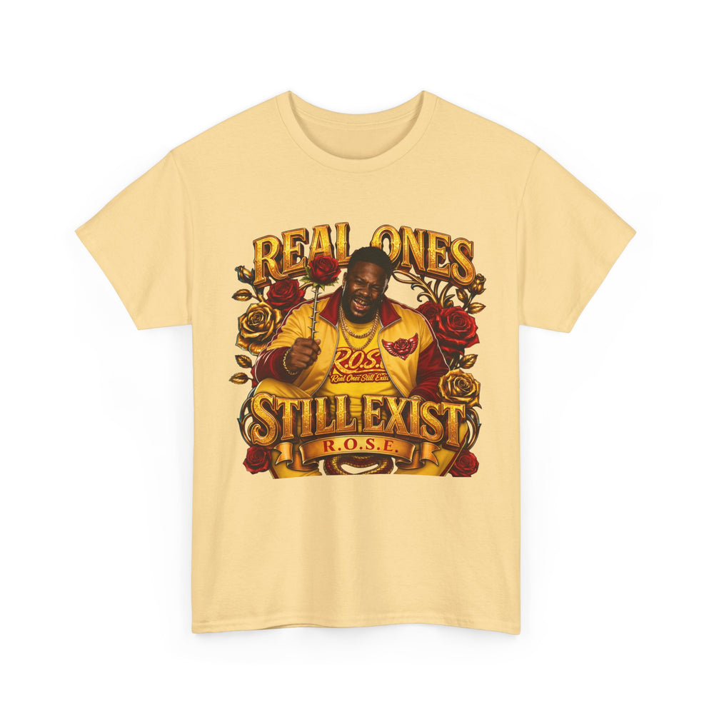 R.O.S.E. (REAL ONES STILL EXIST) RED MALE  HIP HOP SHORT SLEEVE T-SHIRT