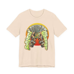 Soft Cream t-shirt with a graphic design featuring the word 'subject' on a white background