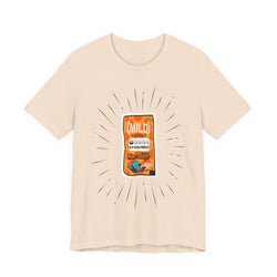 Soft Cream t-shirt with a graphic of a snack package and 'MILD' text on a white background