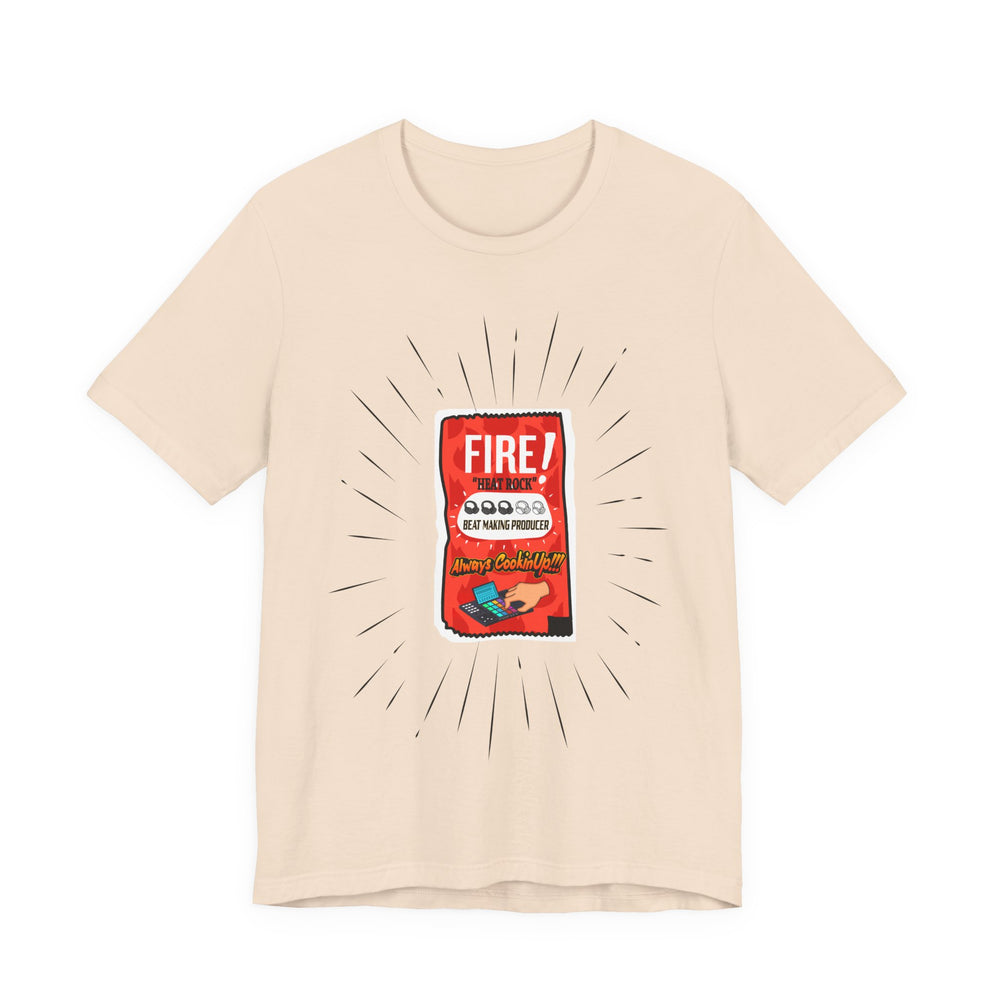 Soft Cream t-shirt with a red graphic on a white background