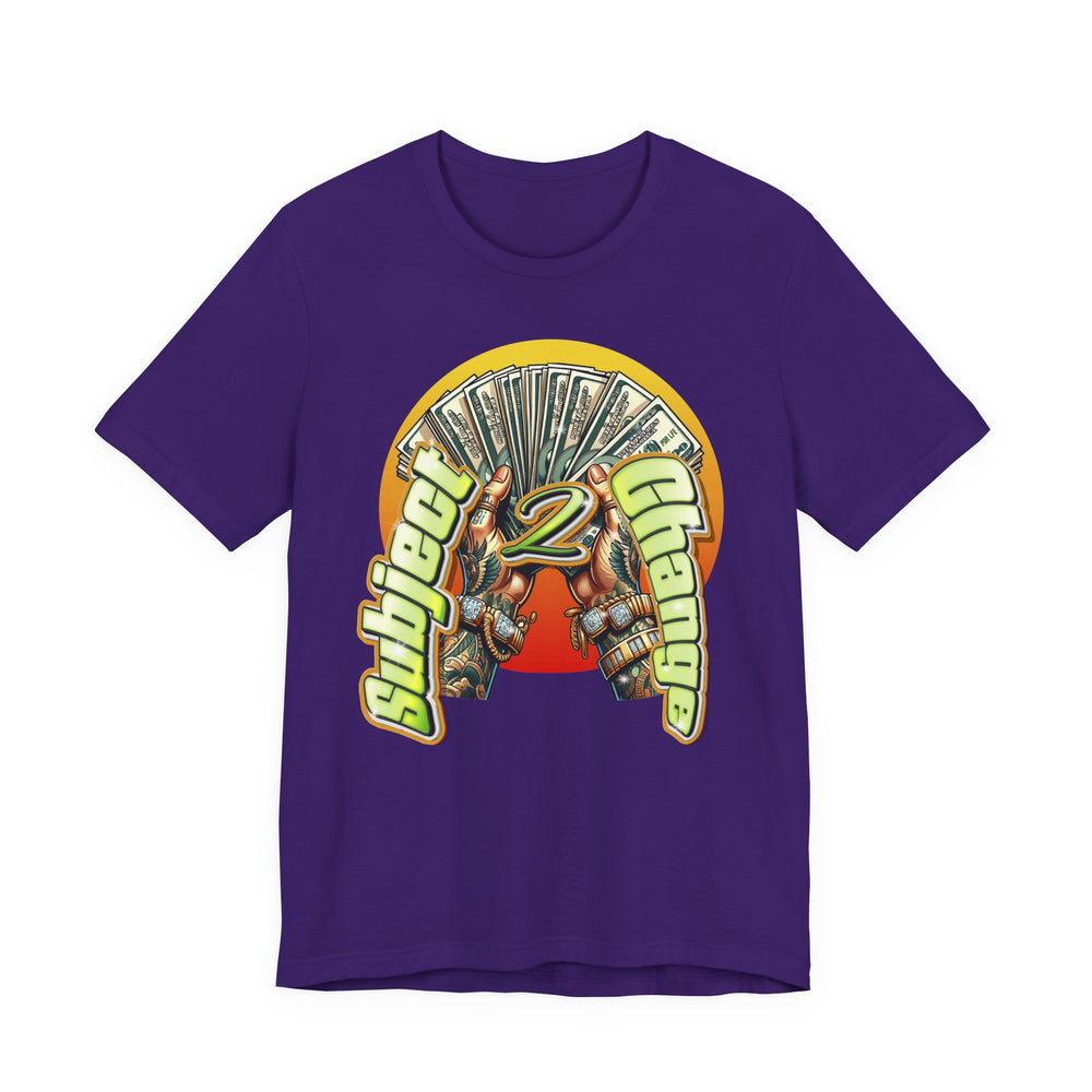 Team Purple t-shirt with a graphic design featuring a dragon and text on a white background