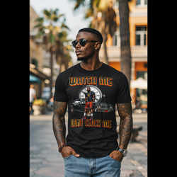 WATCH ME DON'T CLOCK  ME Male #4 Hip Hop  Short Sleeve T-Shirt