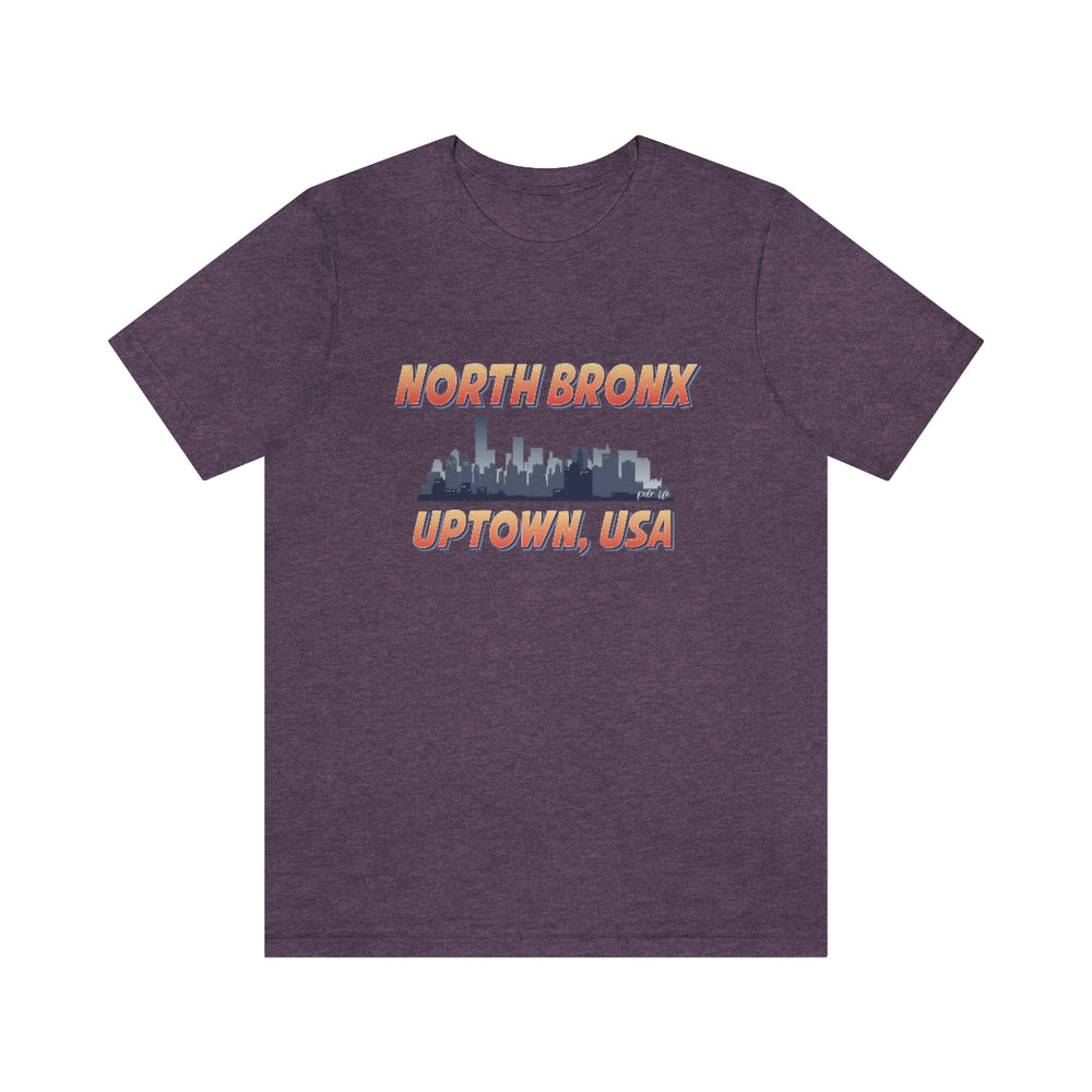 NORTH BRONX HIP HOP UNISEX TSHIRT - PDR L.F.E. Heather Team Purple / XS PDR LFE