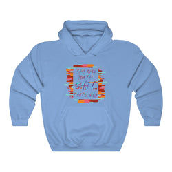 THEY KNOW WHY "LOVE THE HATE" SERIES Unisex Heavy Blend™ Hooded Sweatshirt - PDR LFE Carolina Blue / S PDR LFE