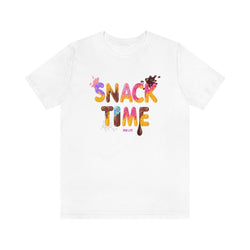 SNACK TIME Hip Hop Ladies Jersey Short Sleeve Tee - PDR LFE White / XS PDR LFE