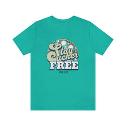 SUCKER FREE HIP HOP Jersey Short Sleeve Tee - PDR LFE Teal / XS PDR LFE