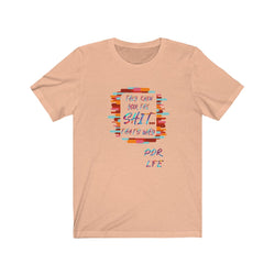 THEY KNOW PDR LFE "LOVE THE HATE SERIES" Unisex Jersey Short Sleeve Tee - PDR LFE Heather Peach / XS PDR LFE