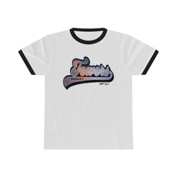 TRACEY TOWERS HOME FIELD Unisex Ringer Tee - PDR LFE S / White / Jet Black PDR LFE