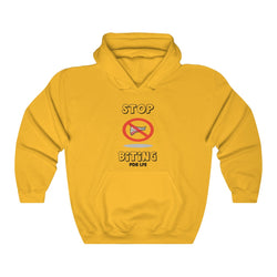 STOP BITING PDR LFE Unisex Heavy Blend™ Hooded Sweatshirt - PDR LFE Gold / S PDR LFE