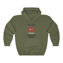 STOP BITING PDR LFE Unisex Heavy Blend™ Hooded Sweatshirt - PDR LFE Military Green / S PDR LFE