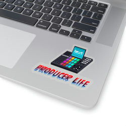 PRODUCER LIFE Kiss-Cut Stickers - PDR LFE 4" × 4" / Transparent Printify