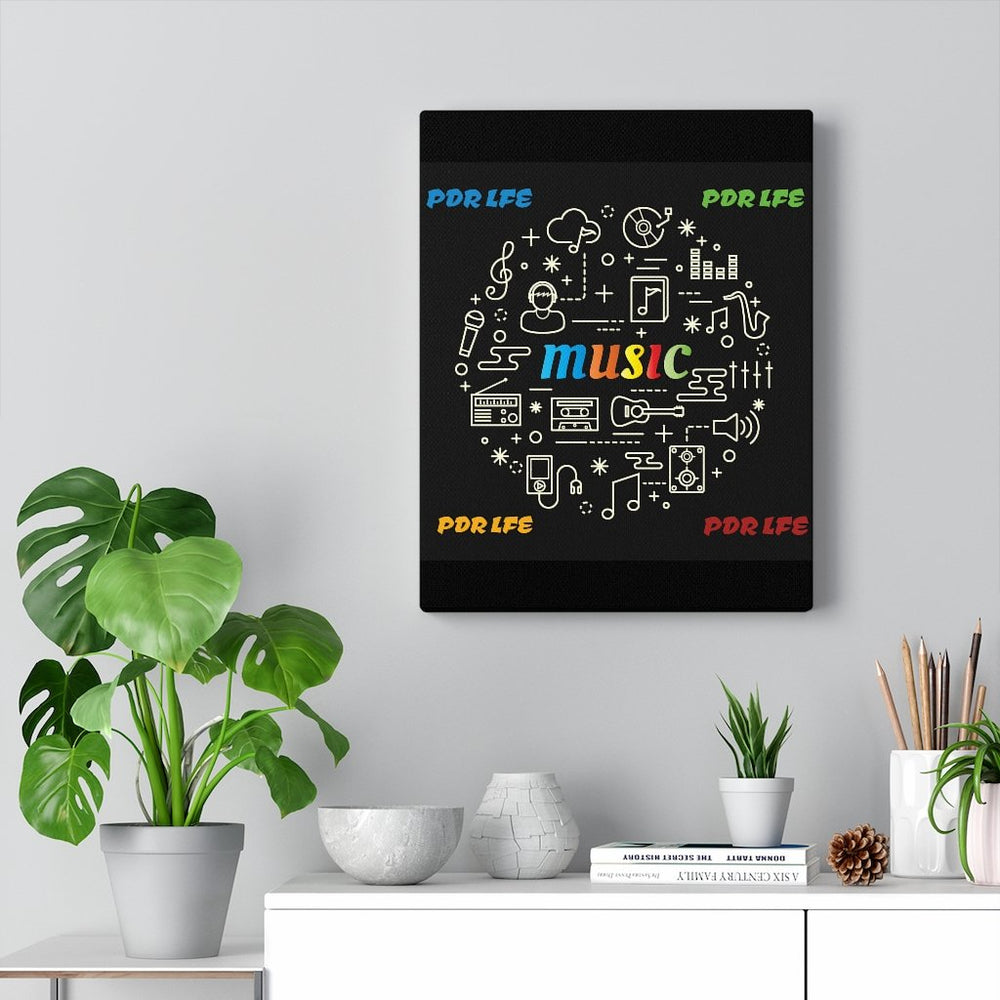 PDR LFE MUSIC VOID Stretched Canvas Painting - PDR L.F.E. 