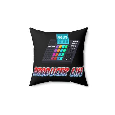 PRODUCER LIFE HIP HOP Spun Polyester Square Pillow - PDR LFE 14" × 14" PDR LFE